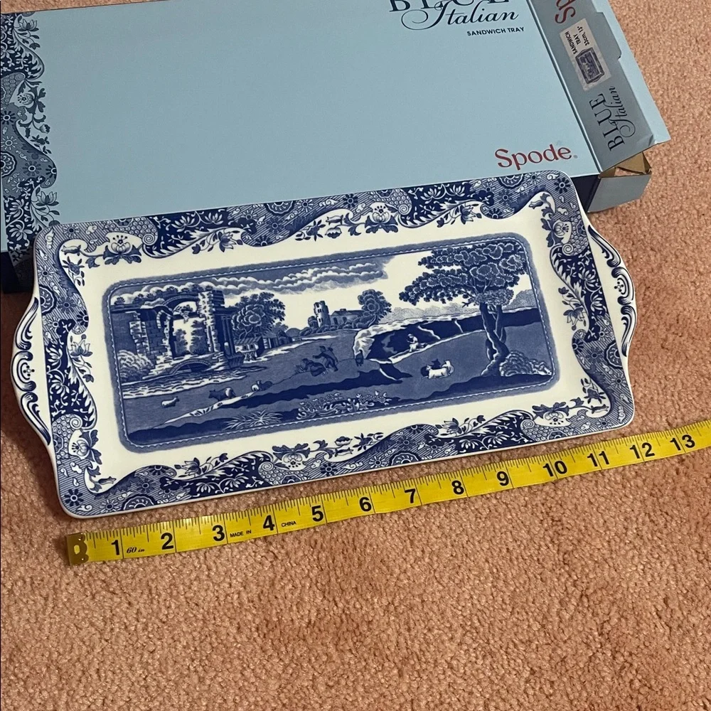 Spode Blue Italian Vanity Tray
